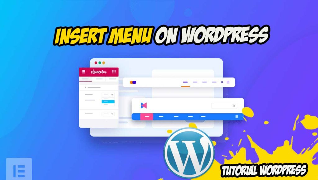 insert menu on wordpress